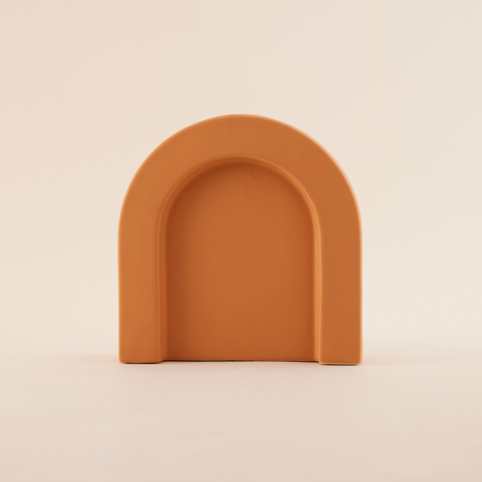 Dark Orange Arch Ceramic Vase | แจกัน เซรามิก
