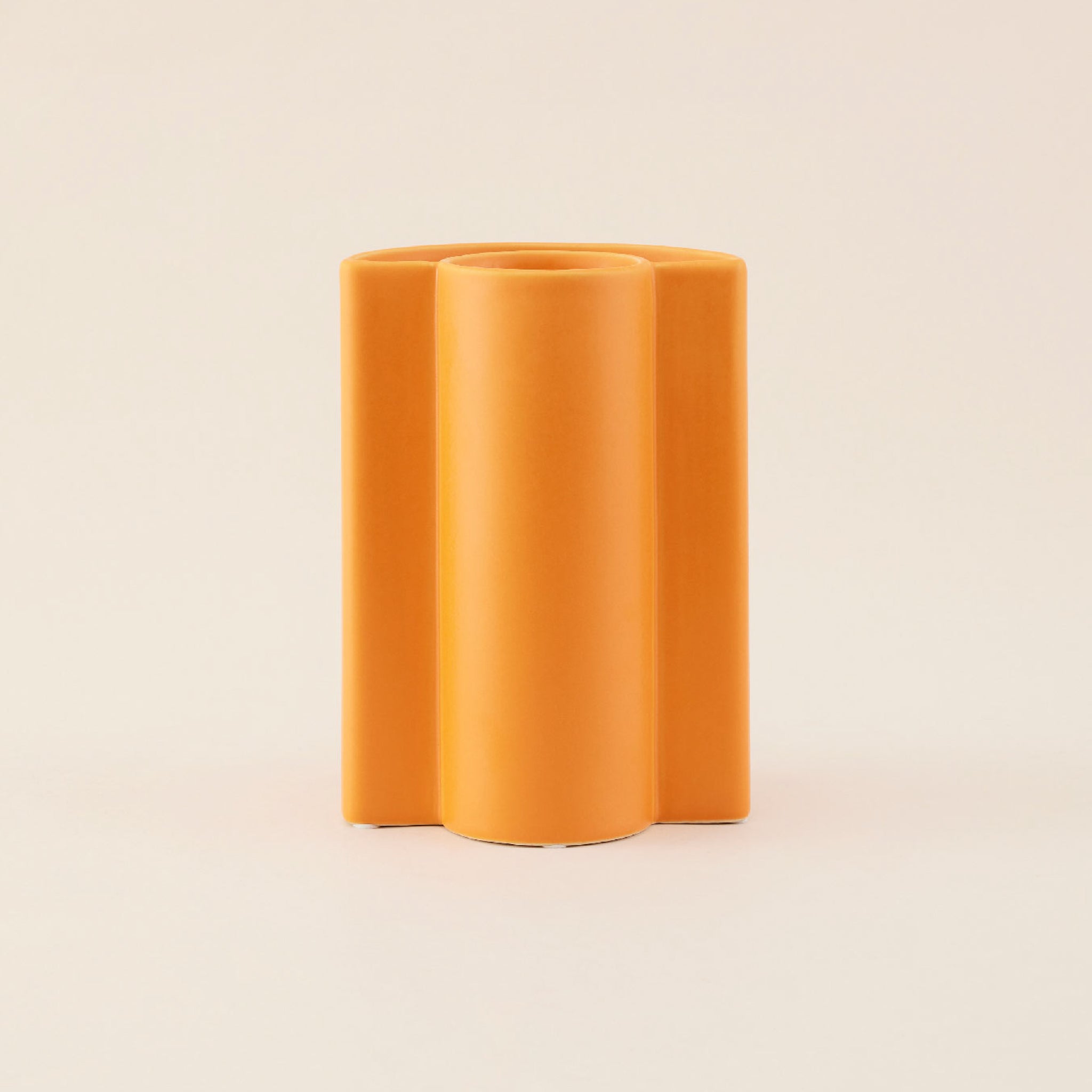 Orange Geometric Vase | แจกัน เซรามิก