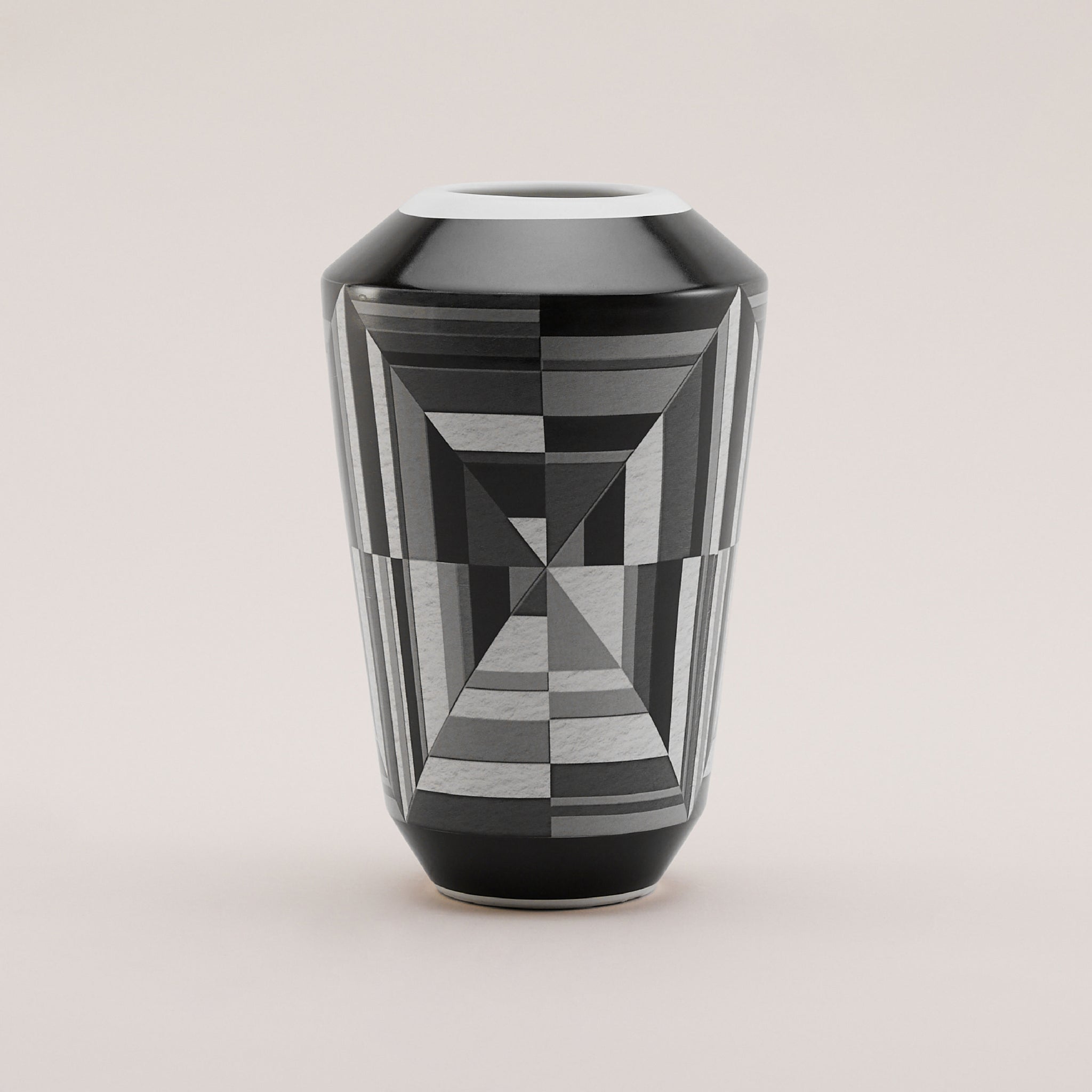 Geometric Ceramic Vase | แจกัน