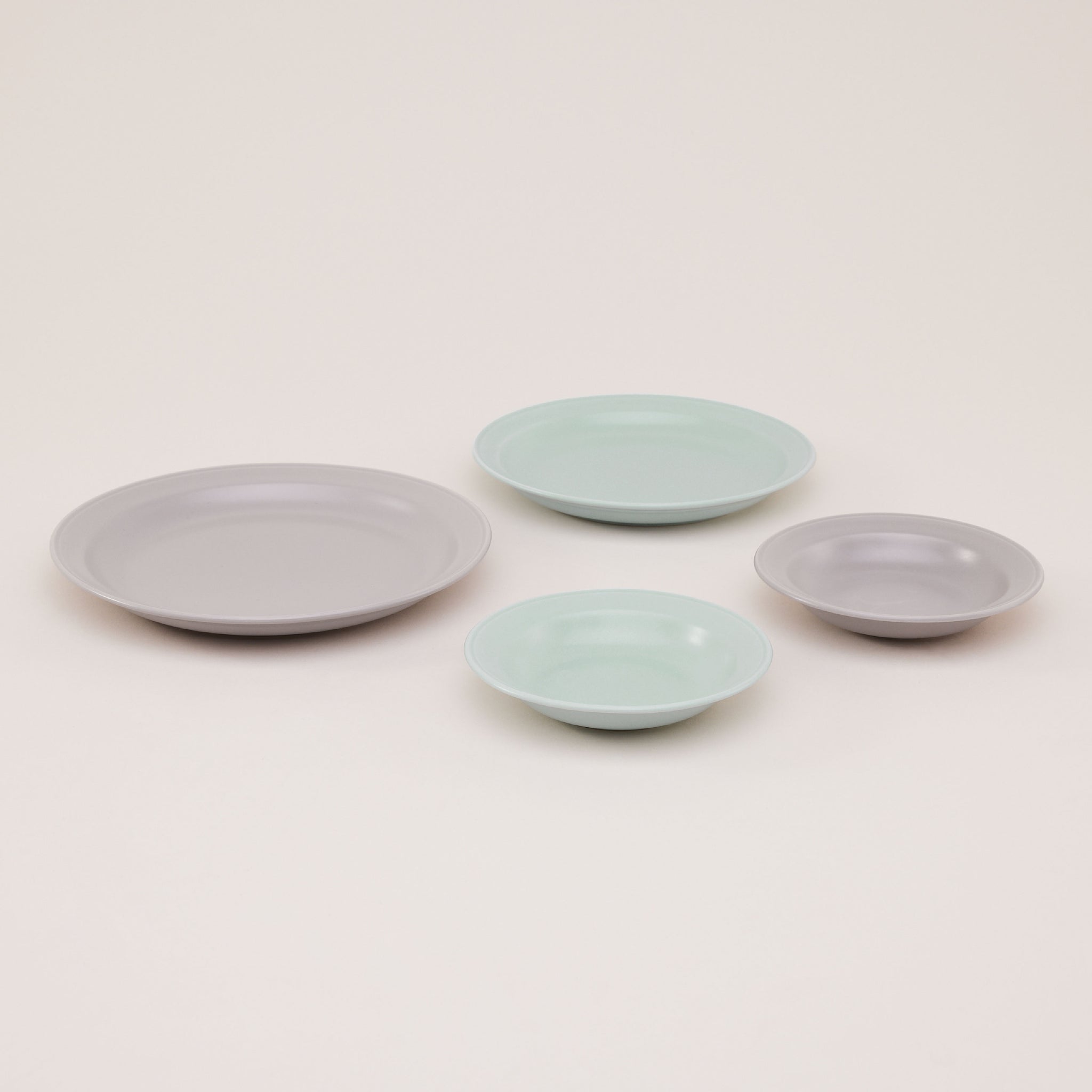 Bowlbowl Grey-Blue Vintage Dinnerware Set for 2 | ชุดภาชนะอาหาร