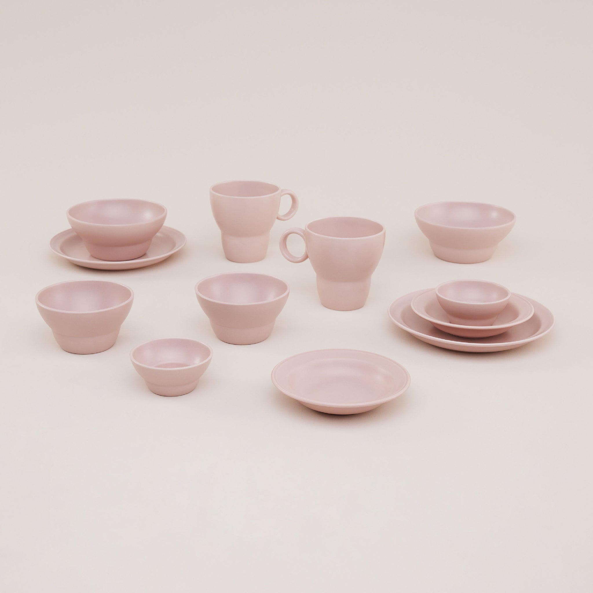 Bowlbowl Pink Vintage Dinnerware Set for 2 | ชุดภาชนะใส่อาหาร