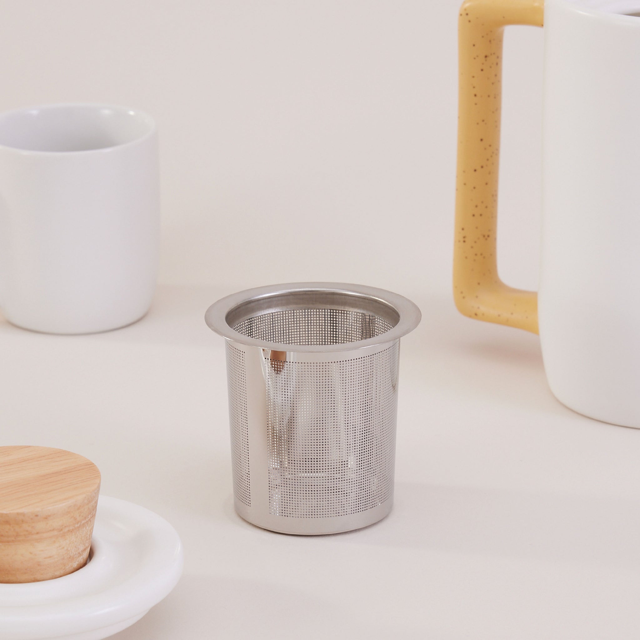 White Nordic Tea Pot Set | ชุดถ้วยชา