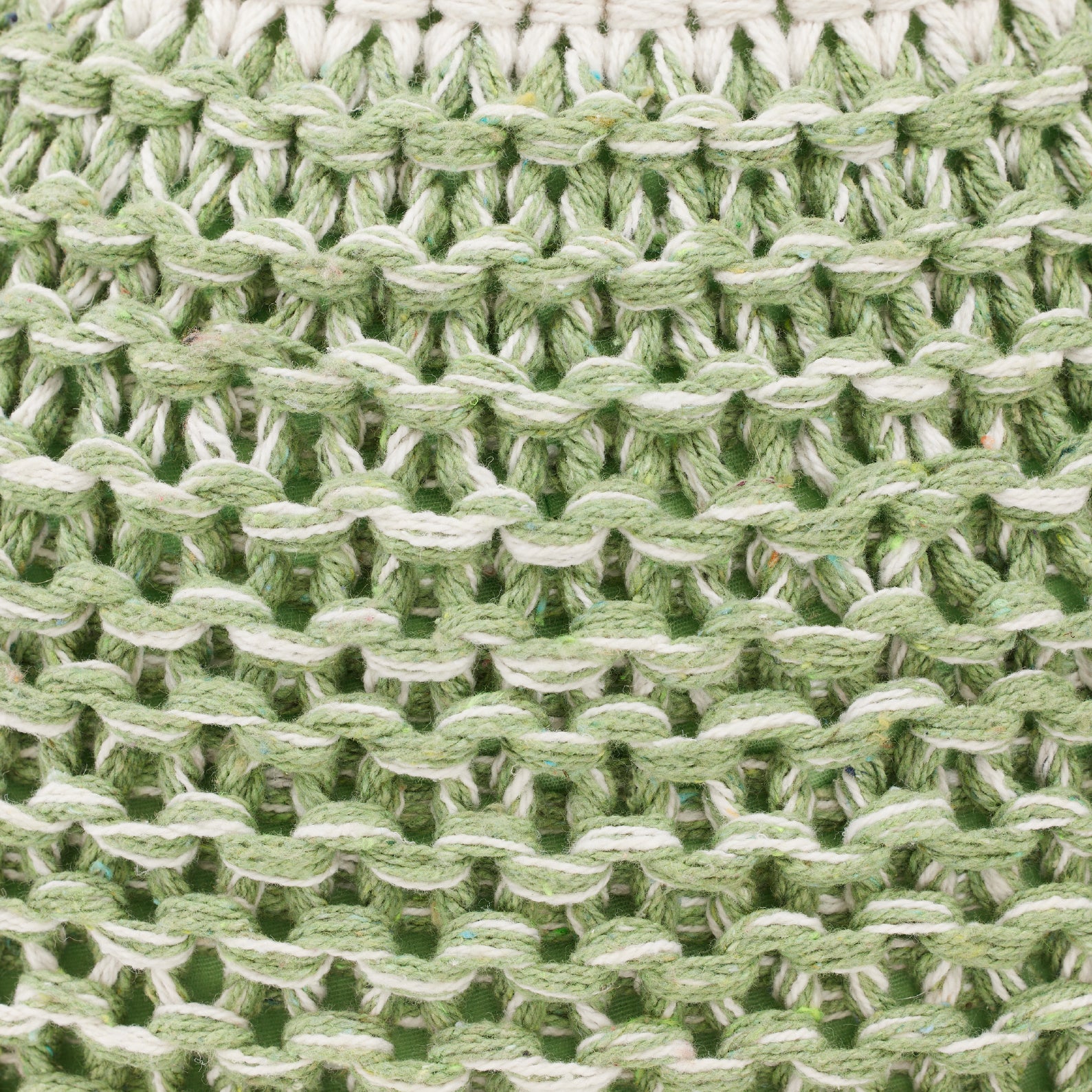 Green Hand-Knitted Pouf | เก้าอี้สตูล ทอมือ