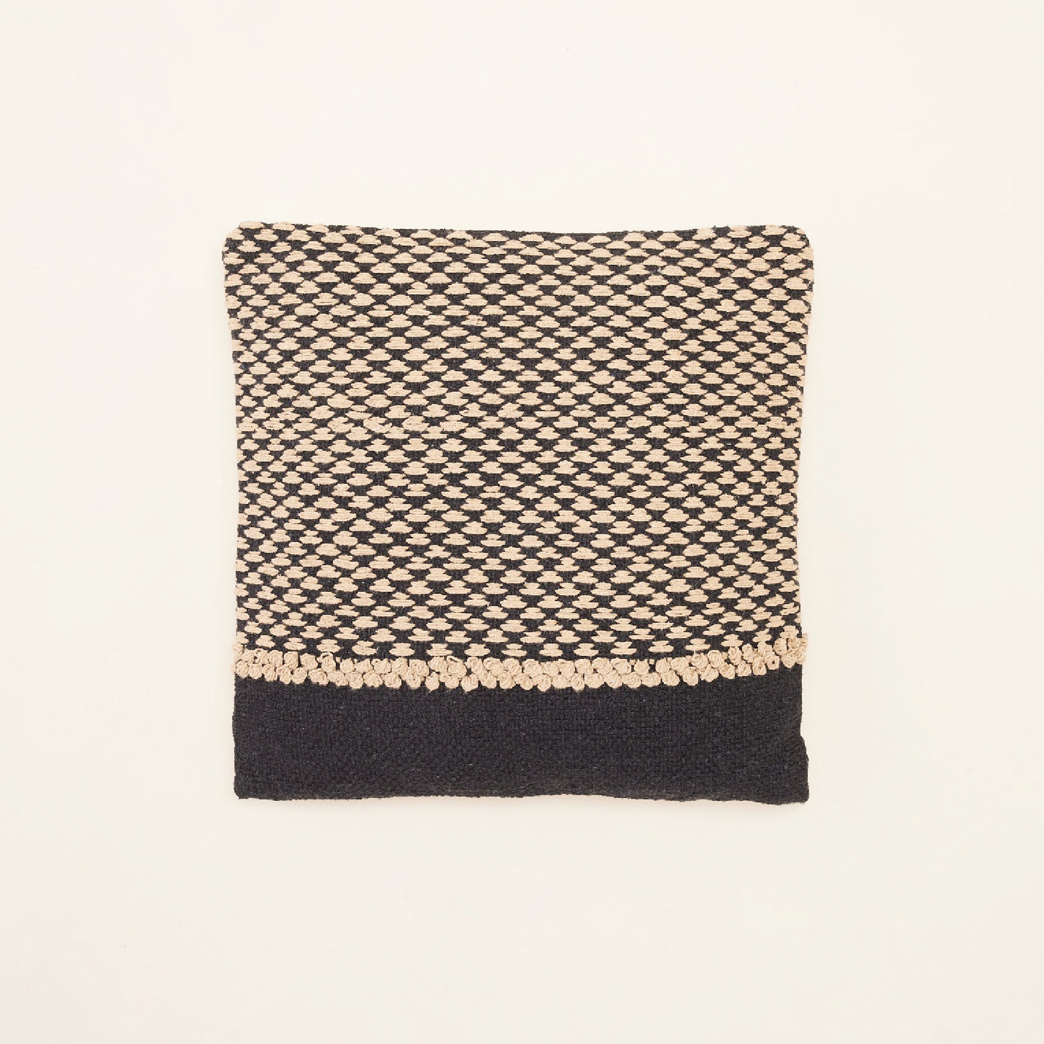 Black Hand-Woven Cushion | หมอนอิง ทอมือ