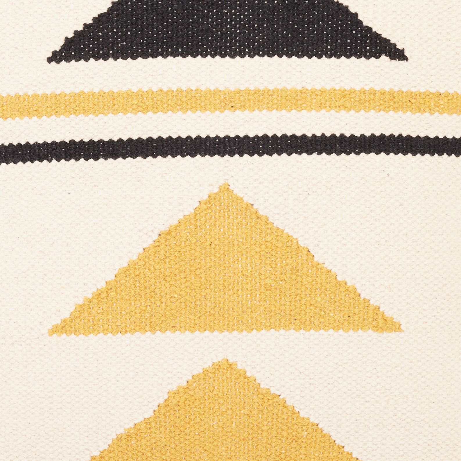 Triangle Yellow Hand-Woven Cushion | หมอนอิง ทอมือ