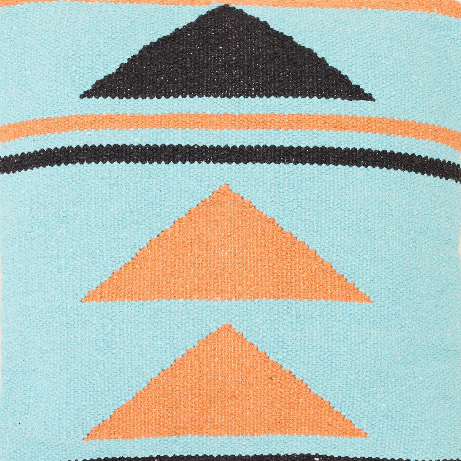 Triangle Blue Hand-Woven Cushion | หมอนอิง ทอมือ