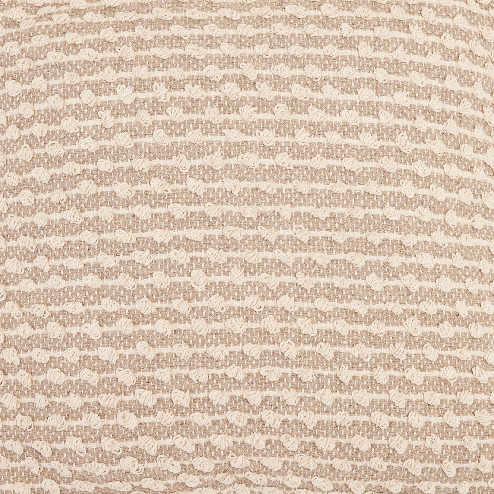 Light Beige Hand-Woven Cotton Cushion | หมอนอิงพร้อมปลอก