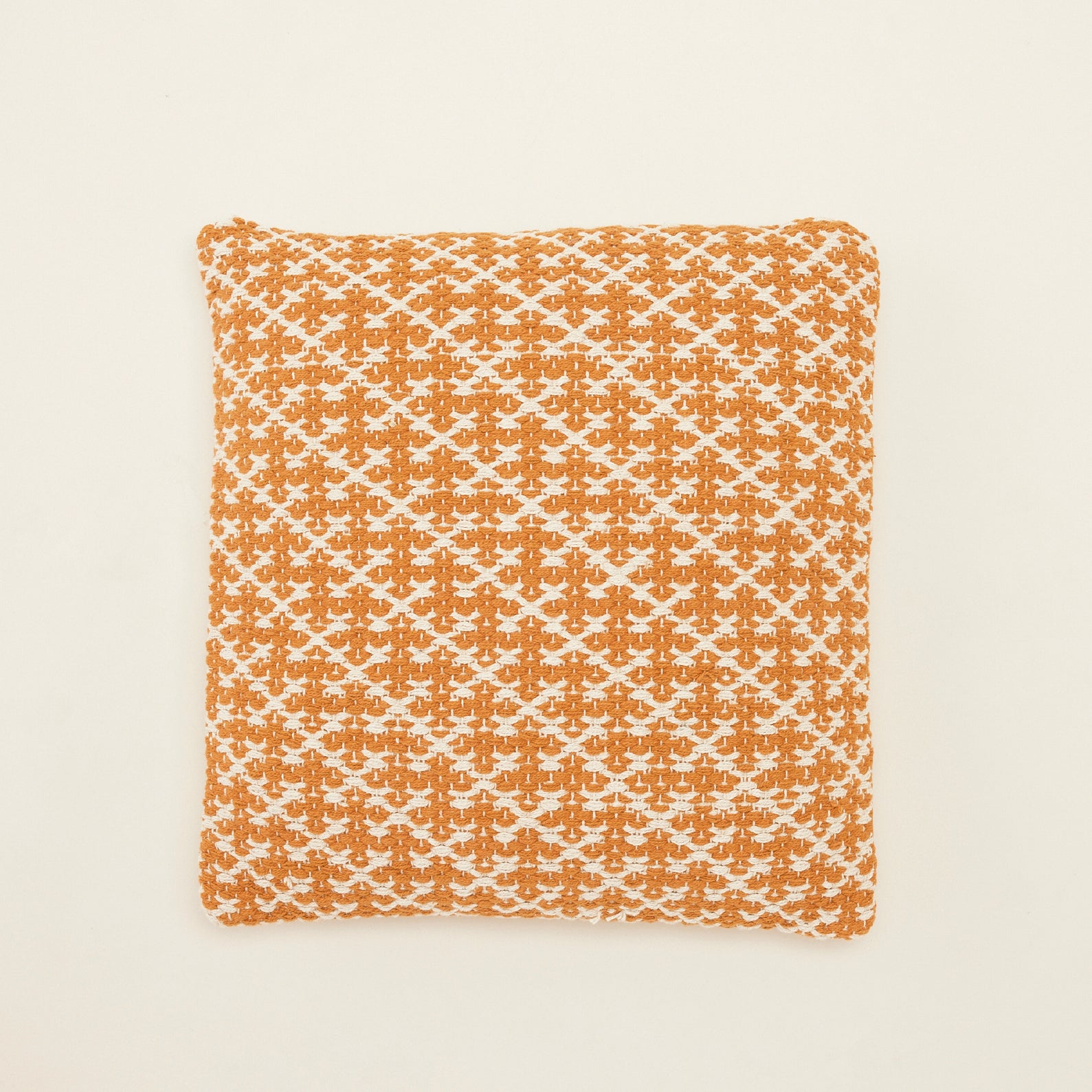 Orange Hand-Woven Cotton Cushion | หมอนอิงพร้อมปลอก