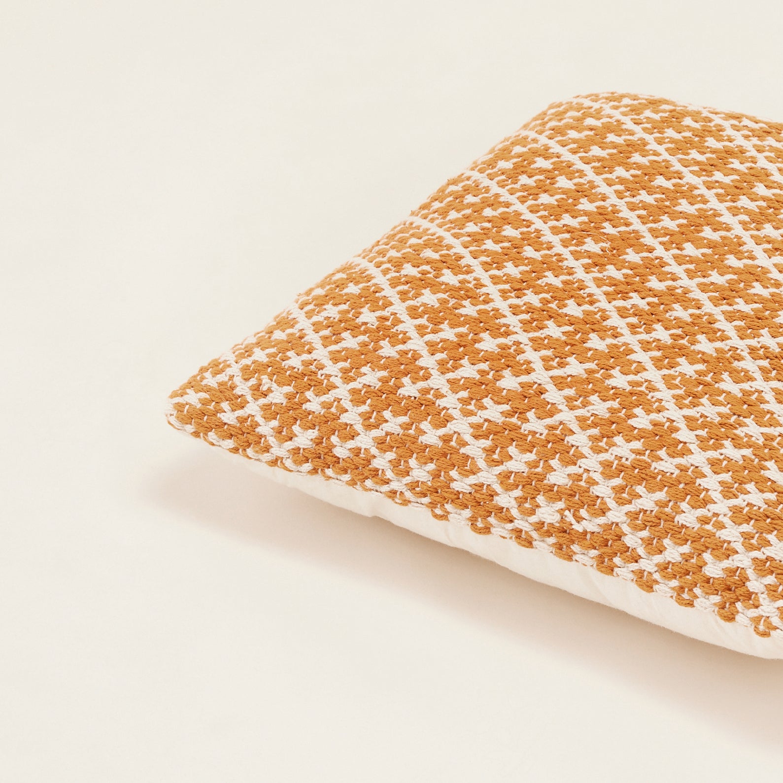 Orange Hand-Woven Cotton Cushion | หมอนอิงพร้อมปลอก