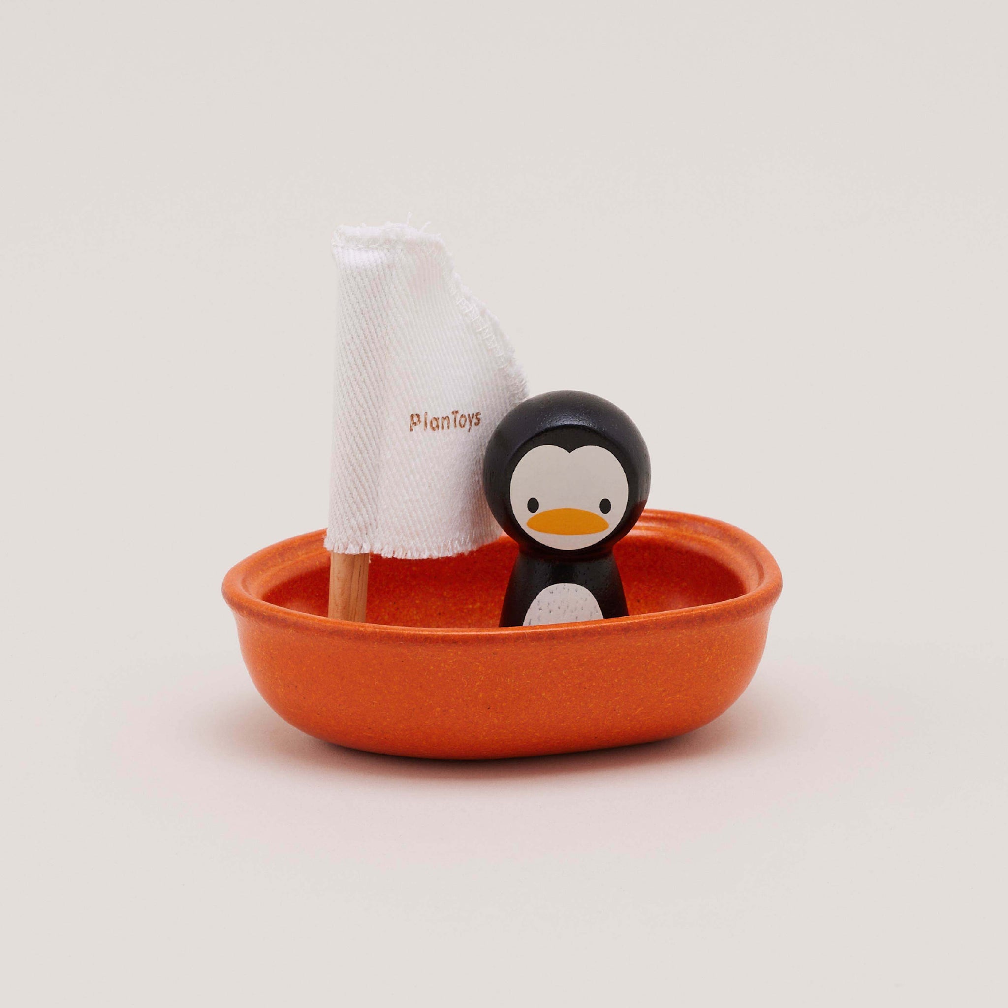 Plantoys Sailing Boat - Penguin | ของเล่นไม้ เรือใบเพนกวิน