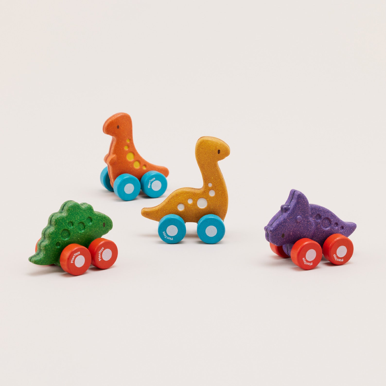 Plantoys Dino Car - Diplo | ของเล่นไม้ ชุดรถไดโนเสาร์