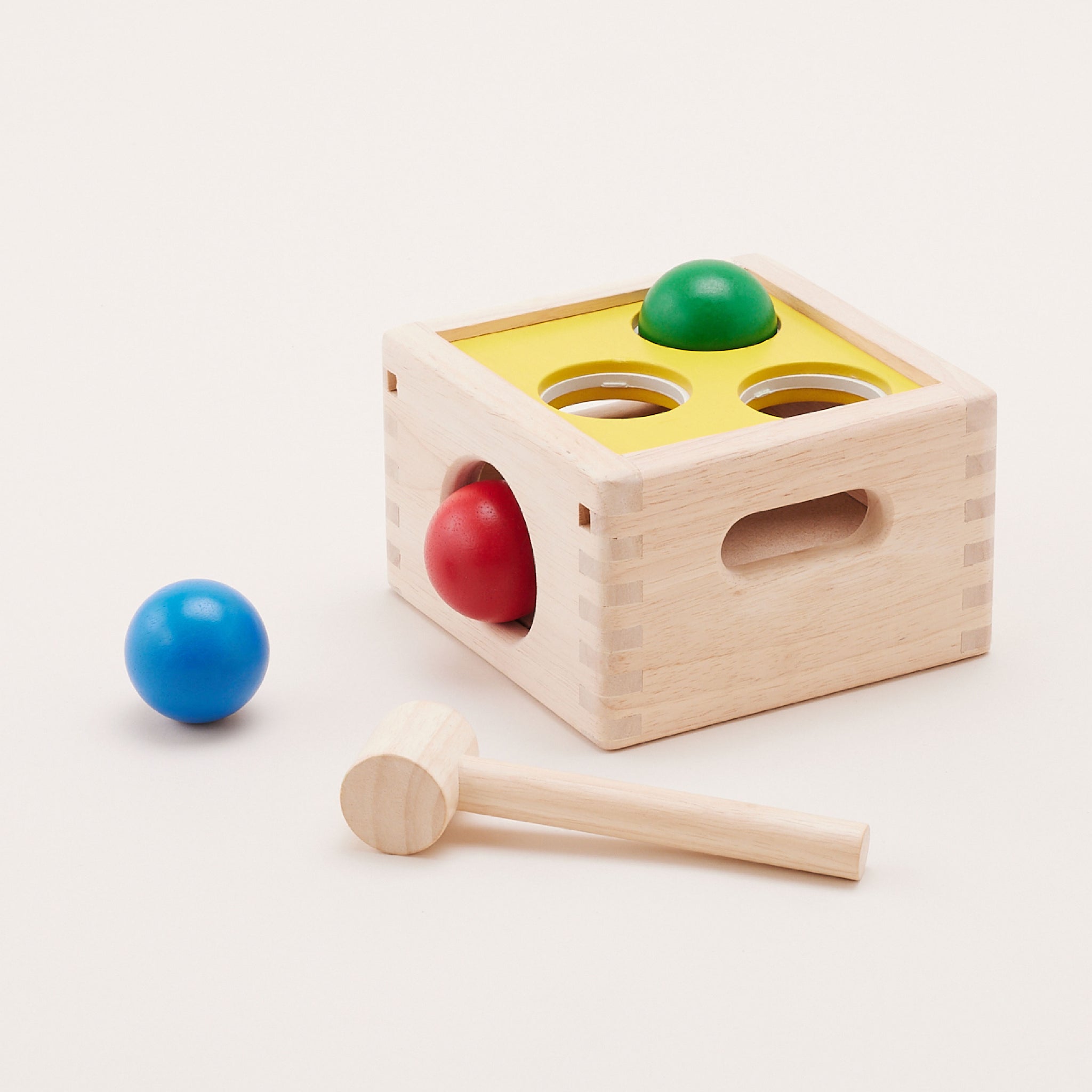 Plantoys Punch & Drop |  ของเล่นไม้ กล่องตอกลูกบอล