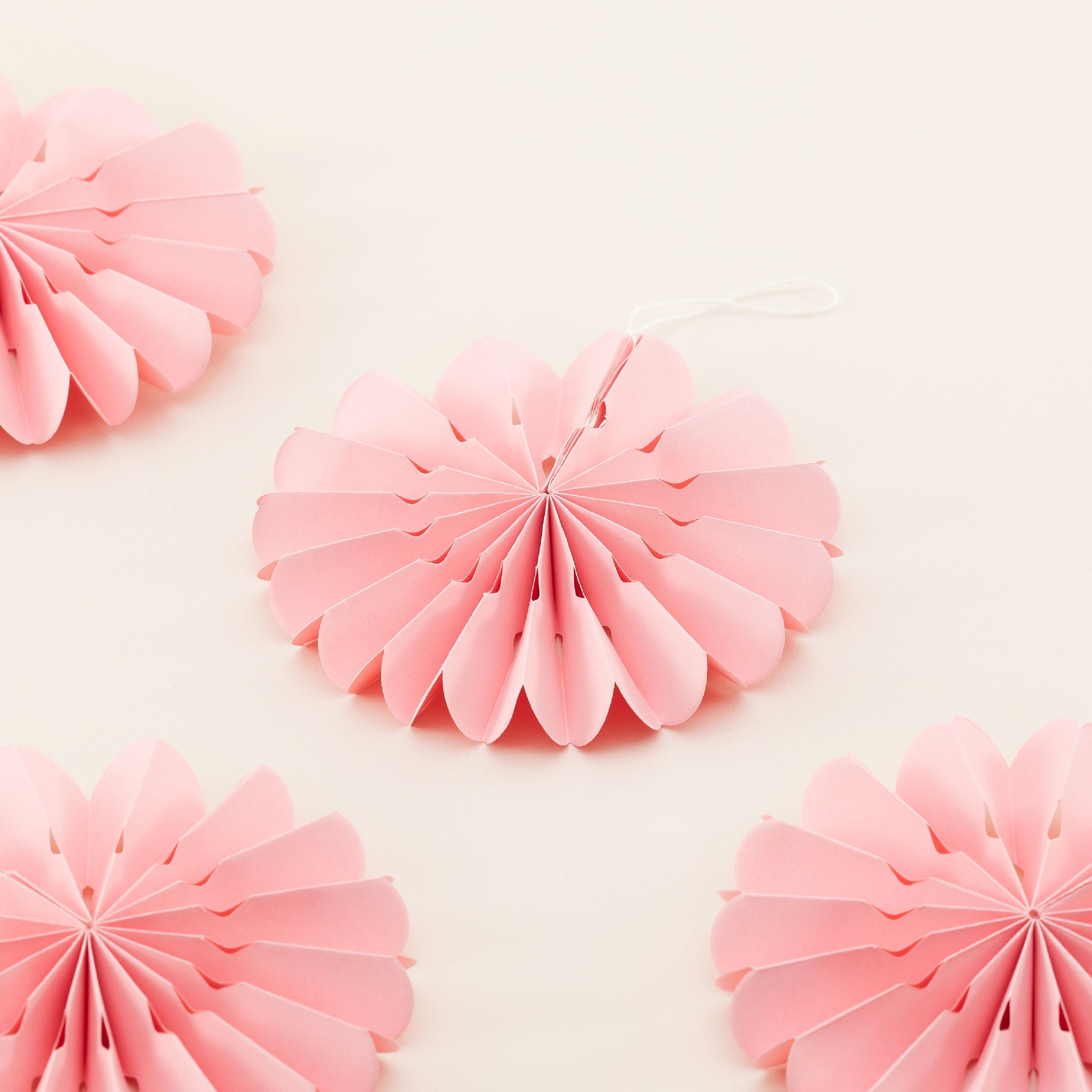 Pink Flower Hanging Ornament Set | ของตกแต่ง ต้นคริสต์มาส