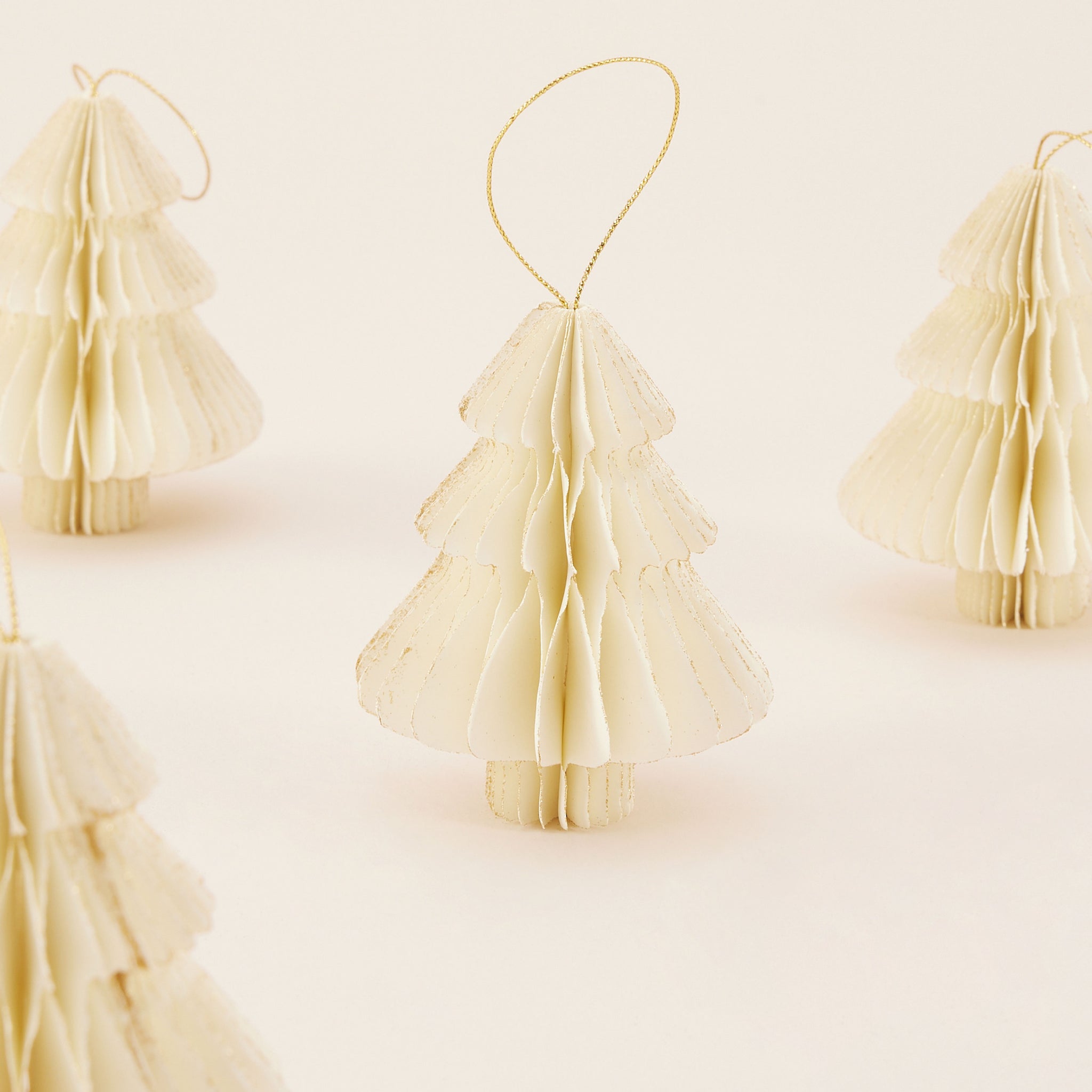 Cream Christmas Tree Ornament Set | ของตกแต่ง ต้นคริสต์มาส