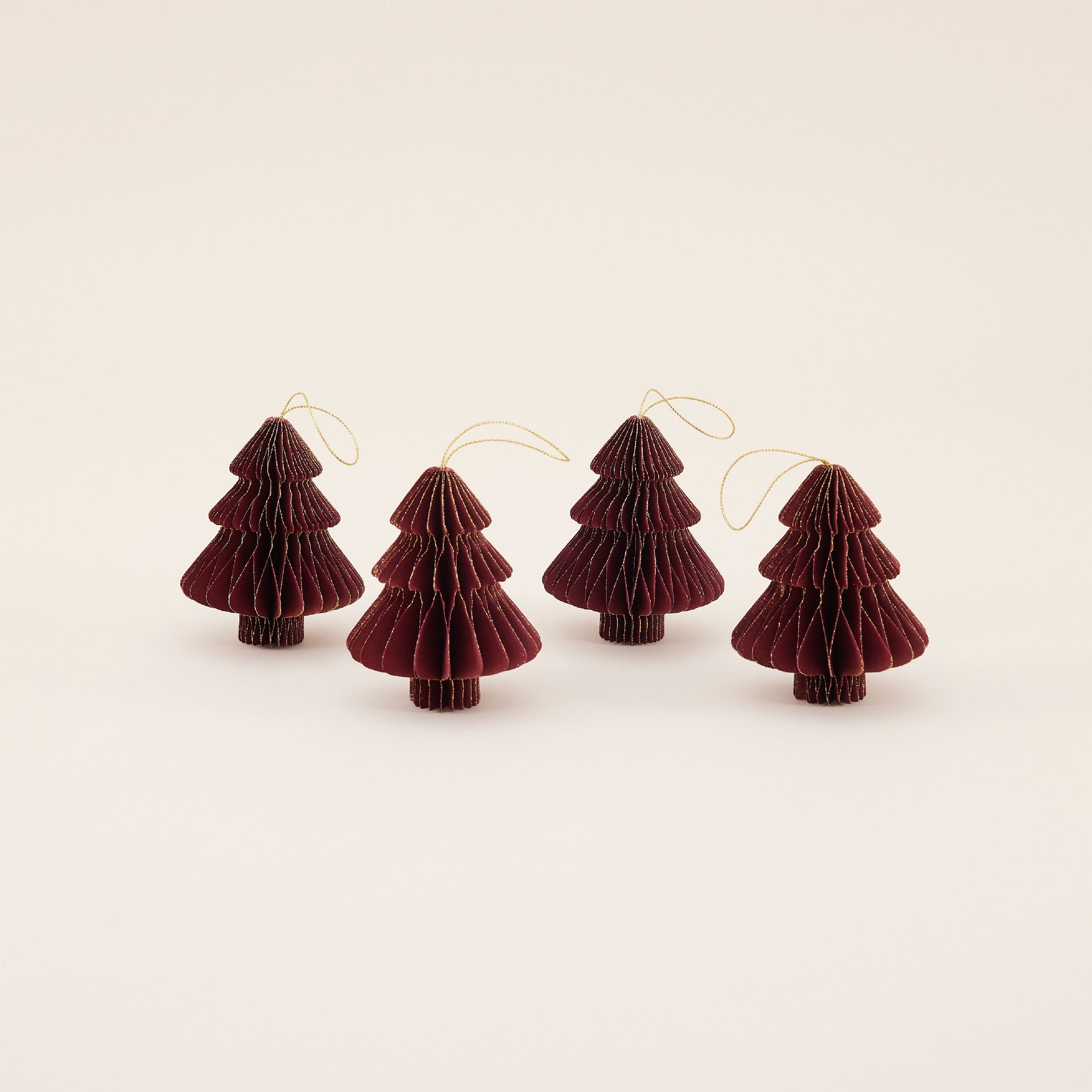 Dark Red Christmas Tree Ornament Set | ของตกแต่ง ต้นคริสต์มาส