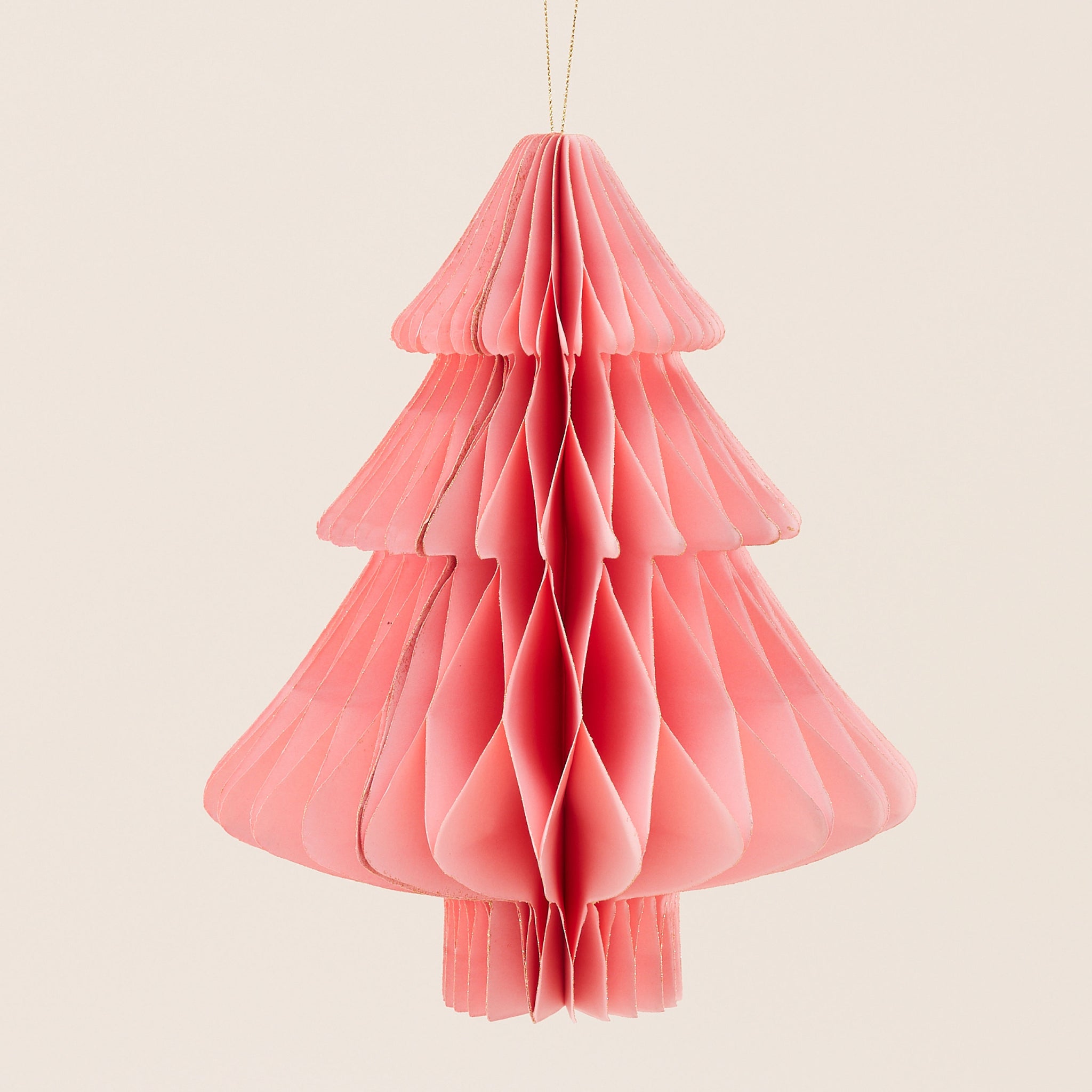 Pink Paper Christmas Tree Ornament Set | ของตกแต่ง ต้นคริสต์มาส