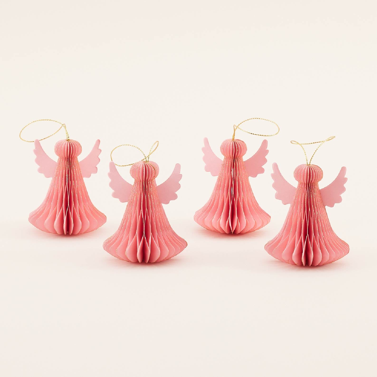 Light Pink Angel Hanging Ornament Set | ของตกแต่ง ต้นคริสต์มาส