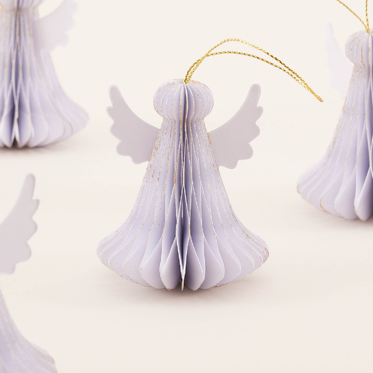 White Angel Hanging Ornament Set | ของตกแต่ง ต้นคริสต์มาส