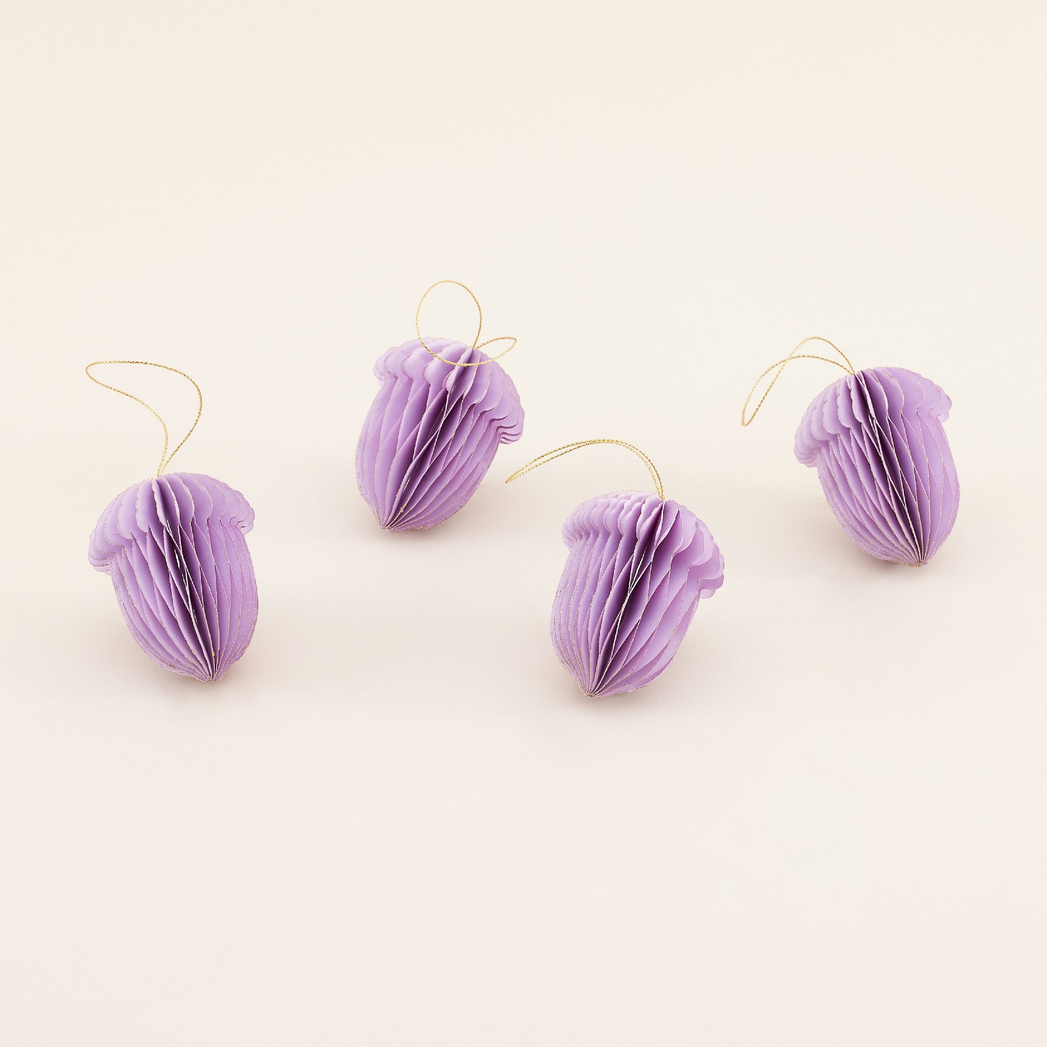 Purple Hanging Pine Cones Set | ของตกแต่ง ต้นคริสต์มาส